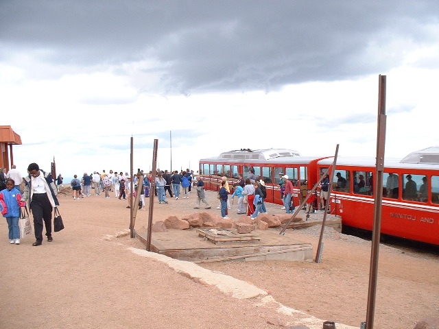 At the top of Pikes Peak